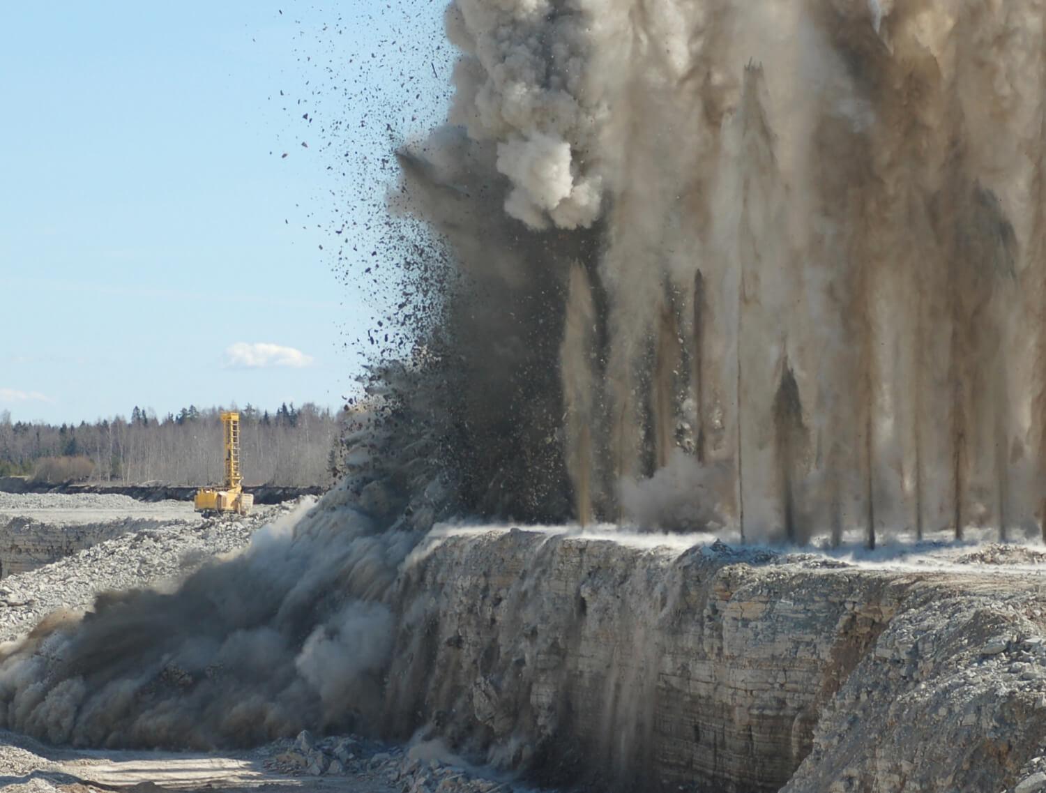 Open Pit Mine Blast