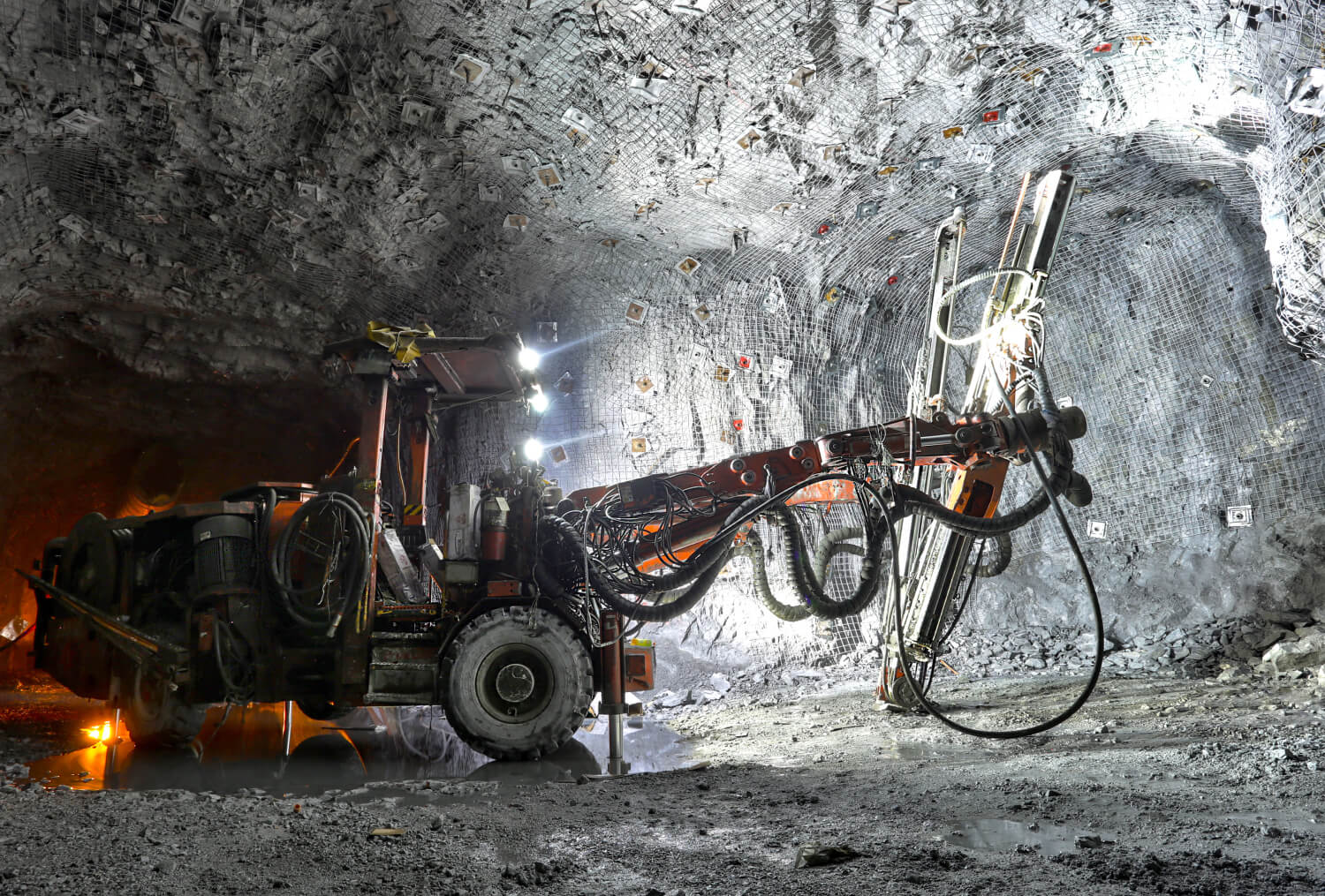 Underground Mine with Machinery