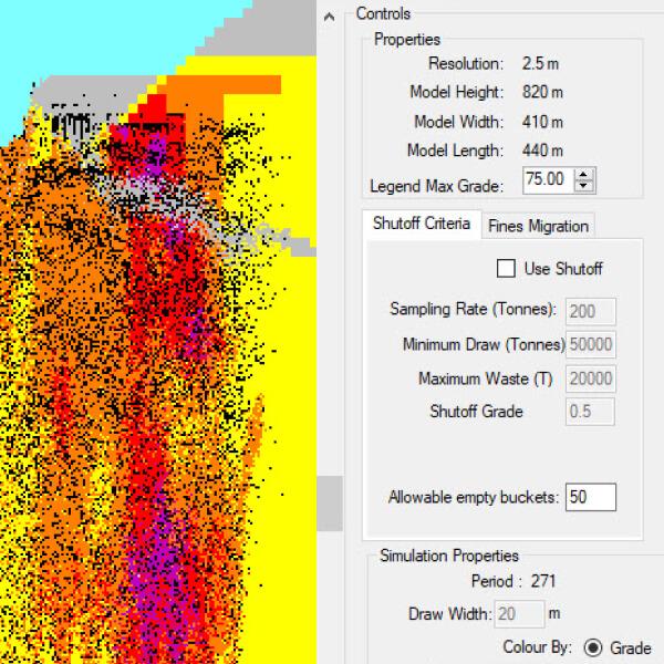 Deswik Caving Software Screenshot